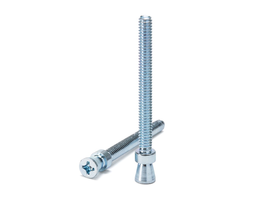 FHC 1/4"-20 Shoulder Bolt Kit Zinc 2 Pack for Pull Handles