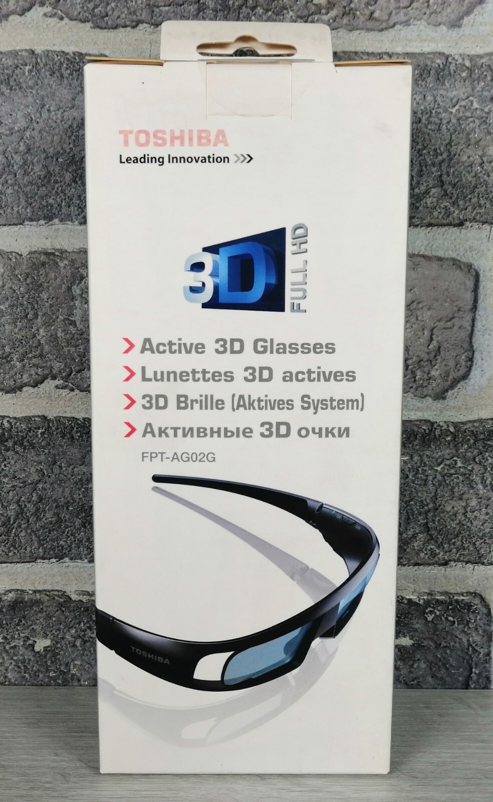 3D GOGGLES - TOSHIBA ACTIVE FPT-AG02G - 3D GLASSES - NIB