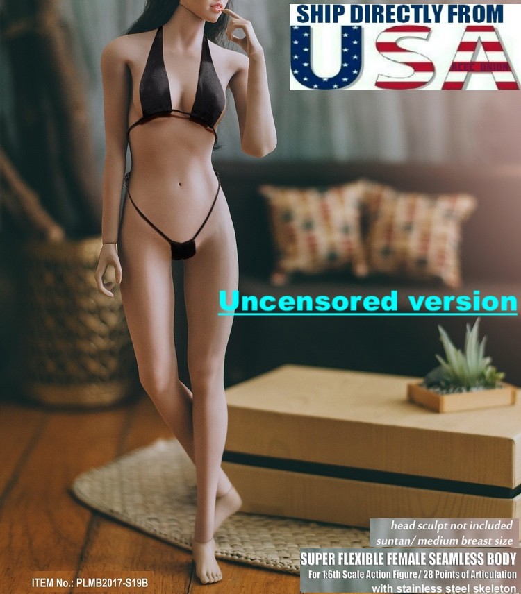 UNCENSORED S19B PHICEN 1/6 Super Flexible Seamless Female Body M Bust SUNTAN USA