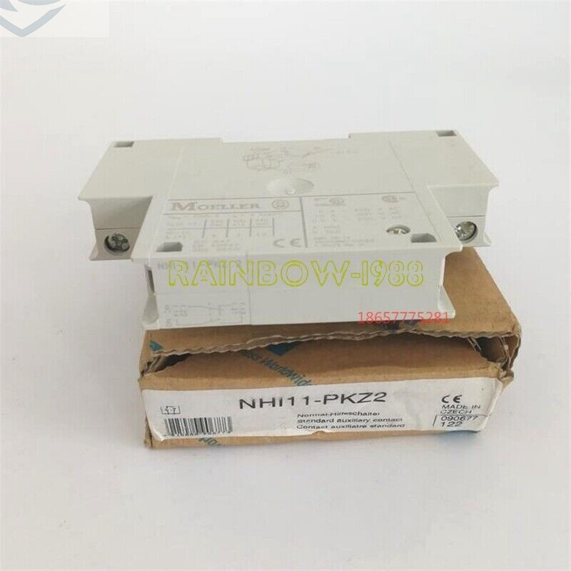 New 1PC For Eaton Moeller Contact Block NHI11-PKZ2 6A 500V 2Poles