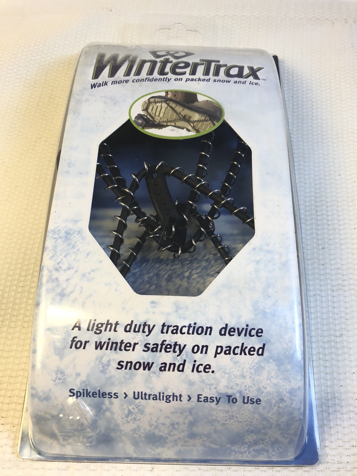 Winter Trax Snow Hiking Walk Ice Traction Spikeless Safe Walk Womens 6 - Mens 12