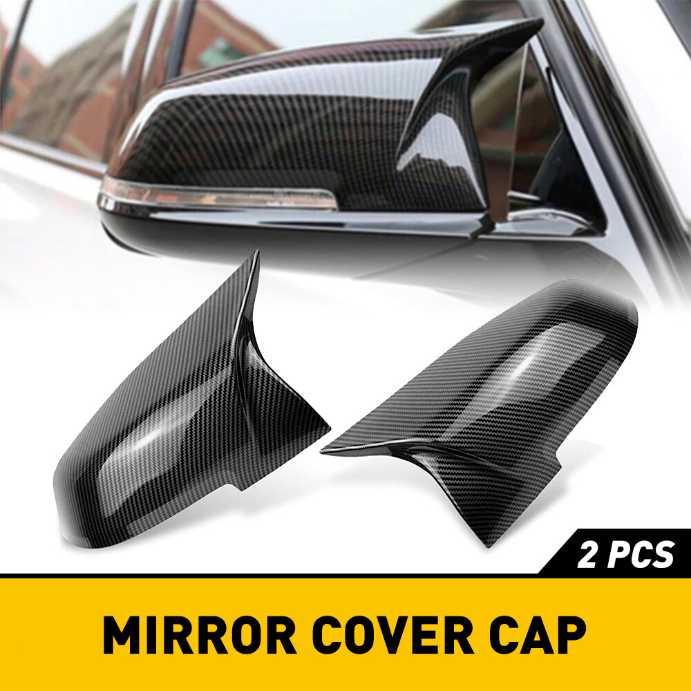 Pair Carbon Fiber M3 Style Mirror Cover Caps For BMW F20 F21 F30 F32 F36 M2