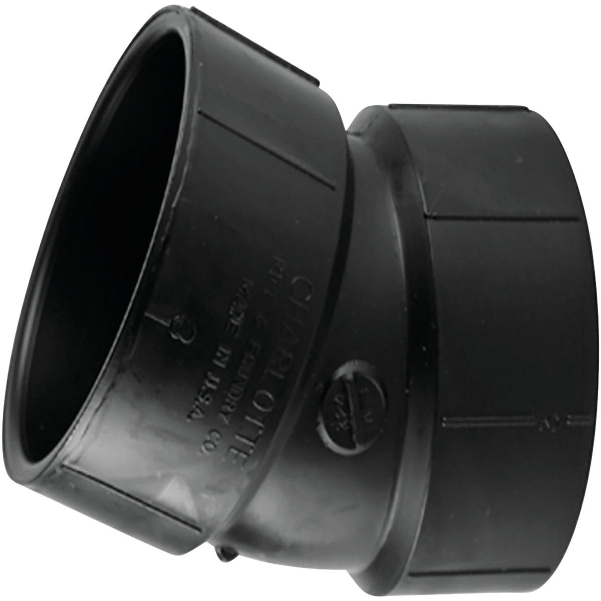 Charlotte Pipe 2 In. Hub x Hub 22-1/2 Deg. ABS Elbow (1/16 Bend) Pack of 25