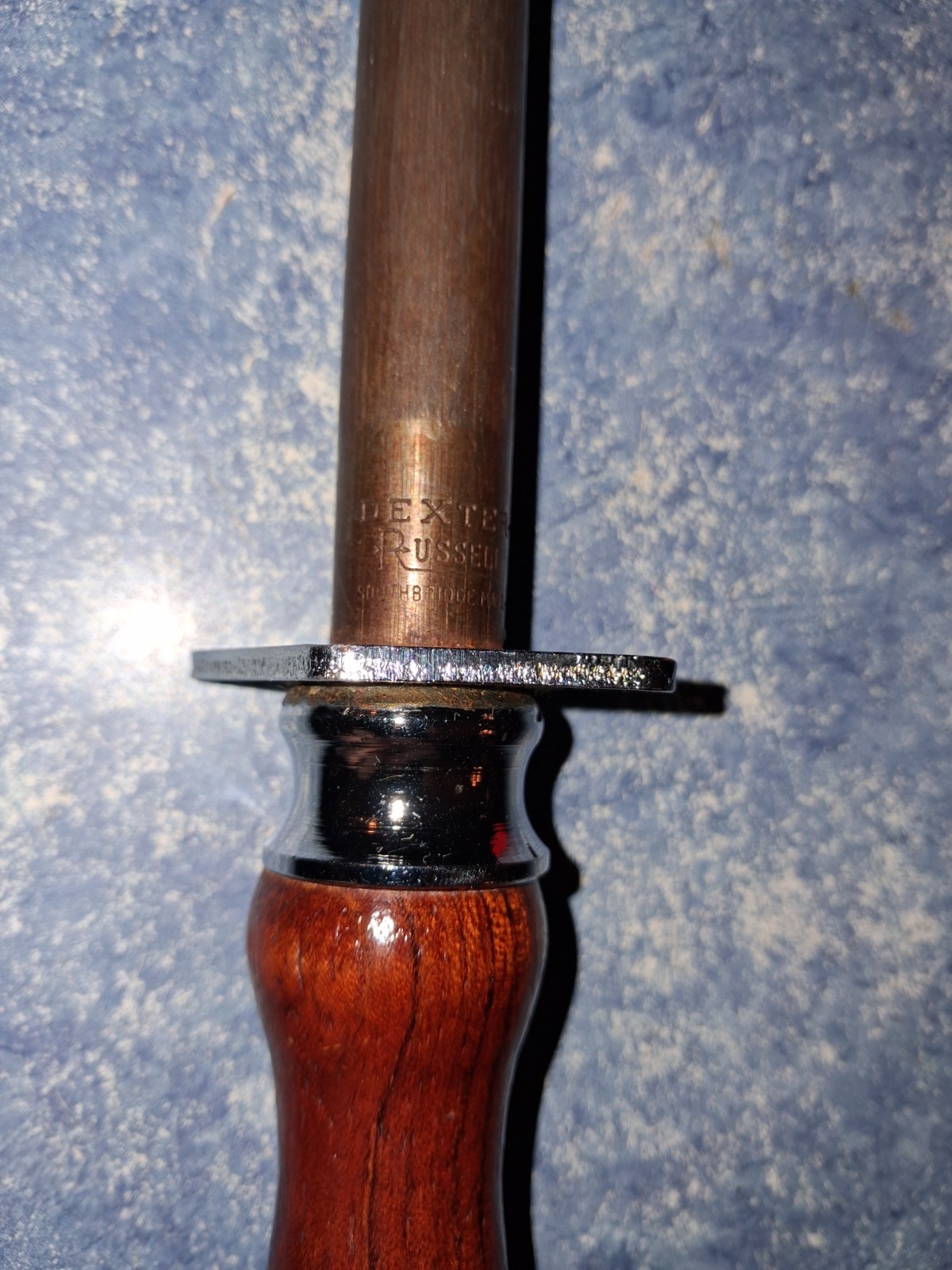 Vintage DEXTER RUSSELL 14" Southbridge Mass USA Sharpening Tool Knife Steel