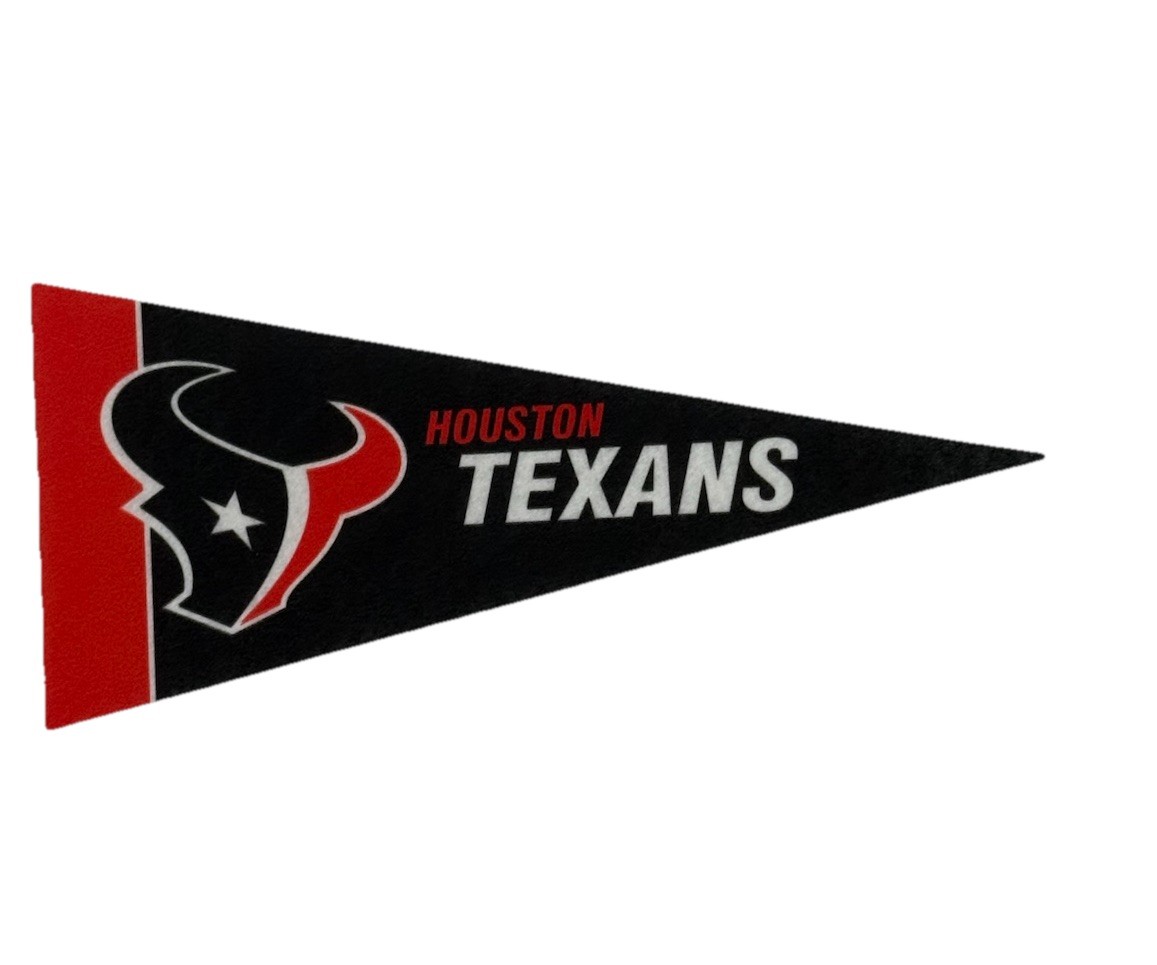 Houston Texans Mini Pennant 4”x9" NFL Football Flag Memorabilia Collectible New