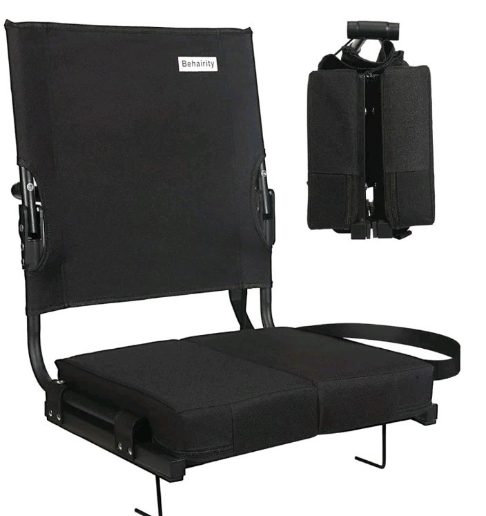 Stadium Seats for Bleachers with Back Support Wide, Portable Bleacher Chairs ...