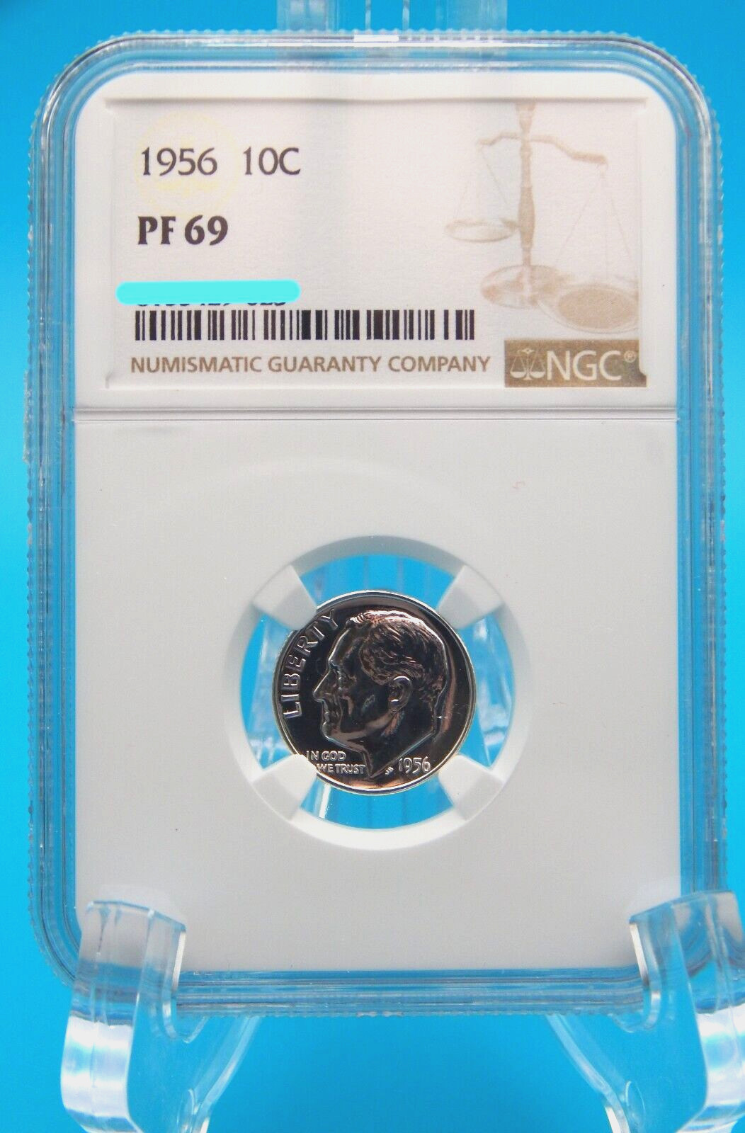 1956 SILVER ROOSEVELT DIME NGC PF 69 (BT653)