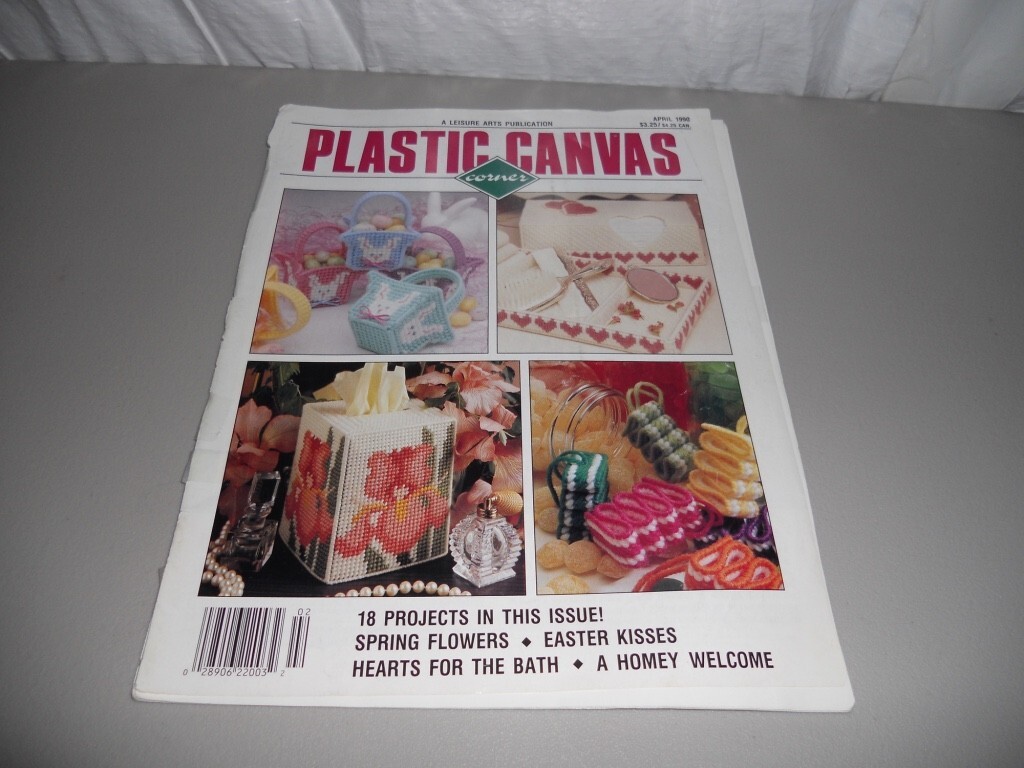 Plastic Canvas Corner magazine April 1990 - 18 Projects Easter Spring