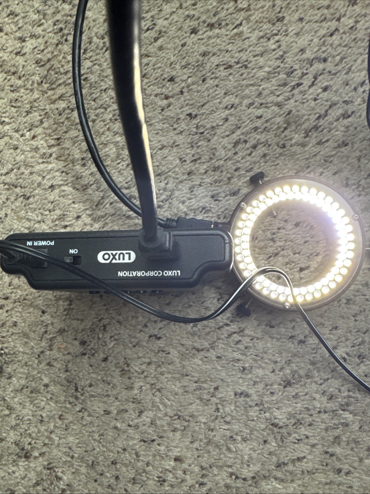 (Works) Luxo Microscopes By Unitron 18743 - Dimmable LED High Output Ring Light