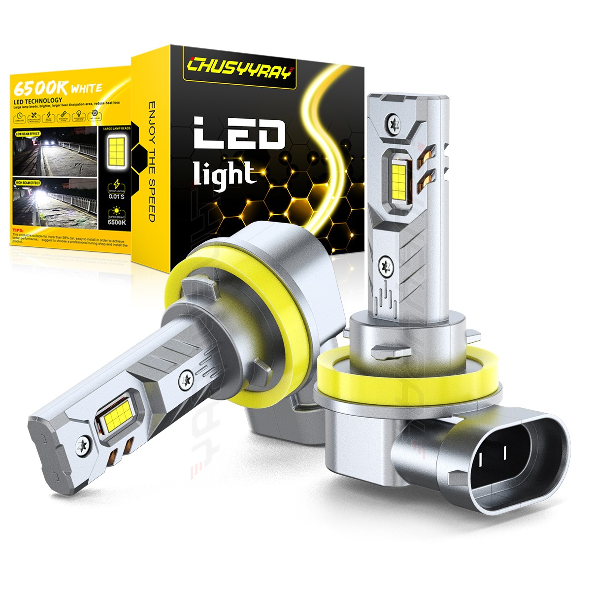 2Pcs LED Fog Light Conversion Kit For the Can-Am Spyder RT, RT-S, RT Limited