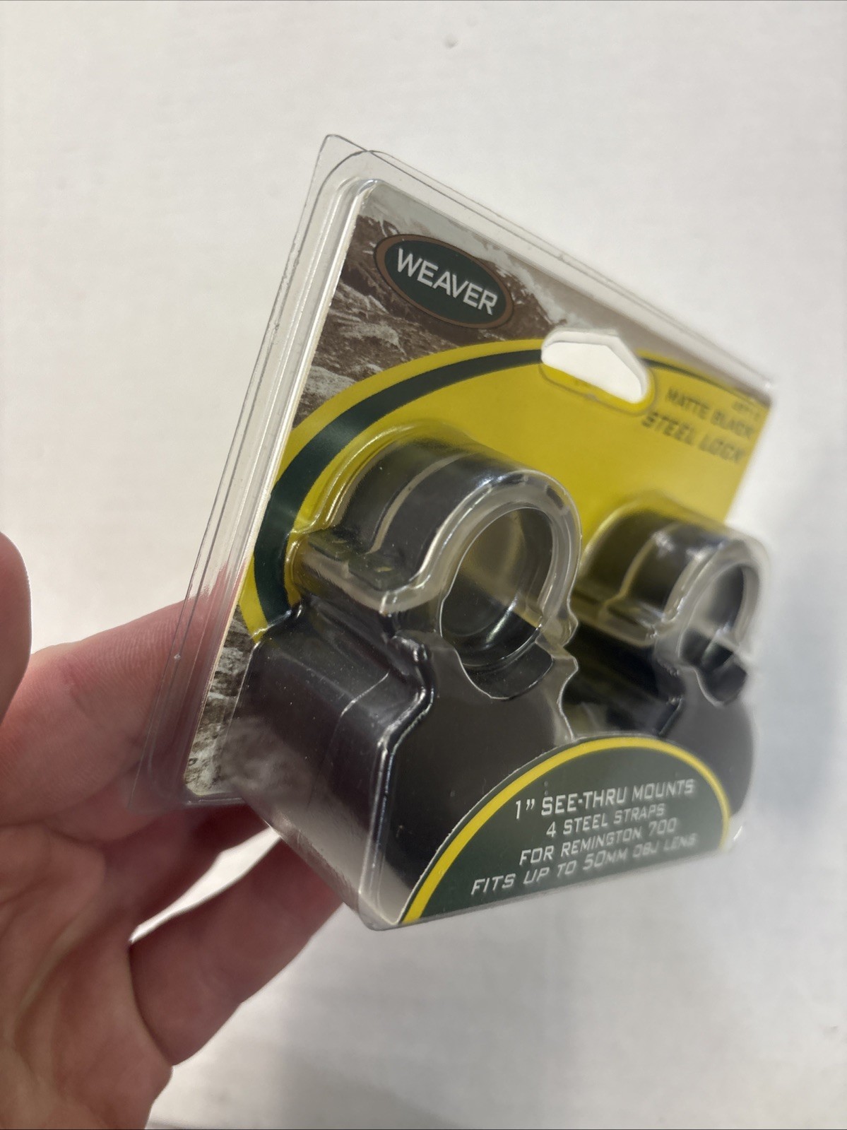 Weaver Matte Black Steel Lock See-Thru Mount