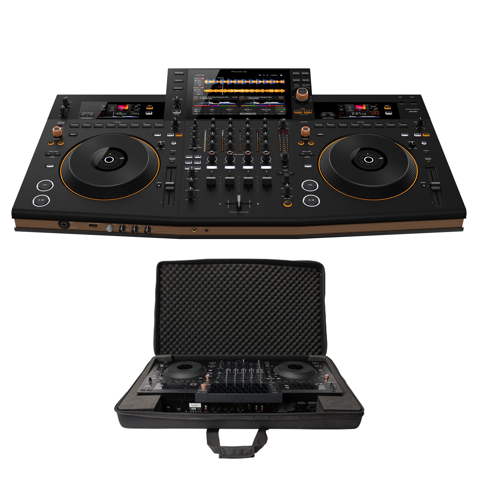Pioneer DJ OPUS-QUAD DJ Controller CTRL Case Bundle