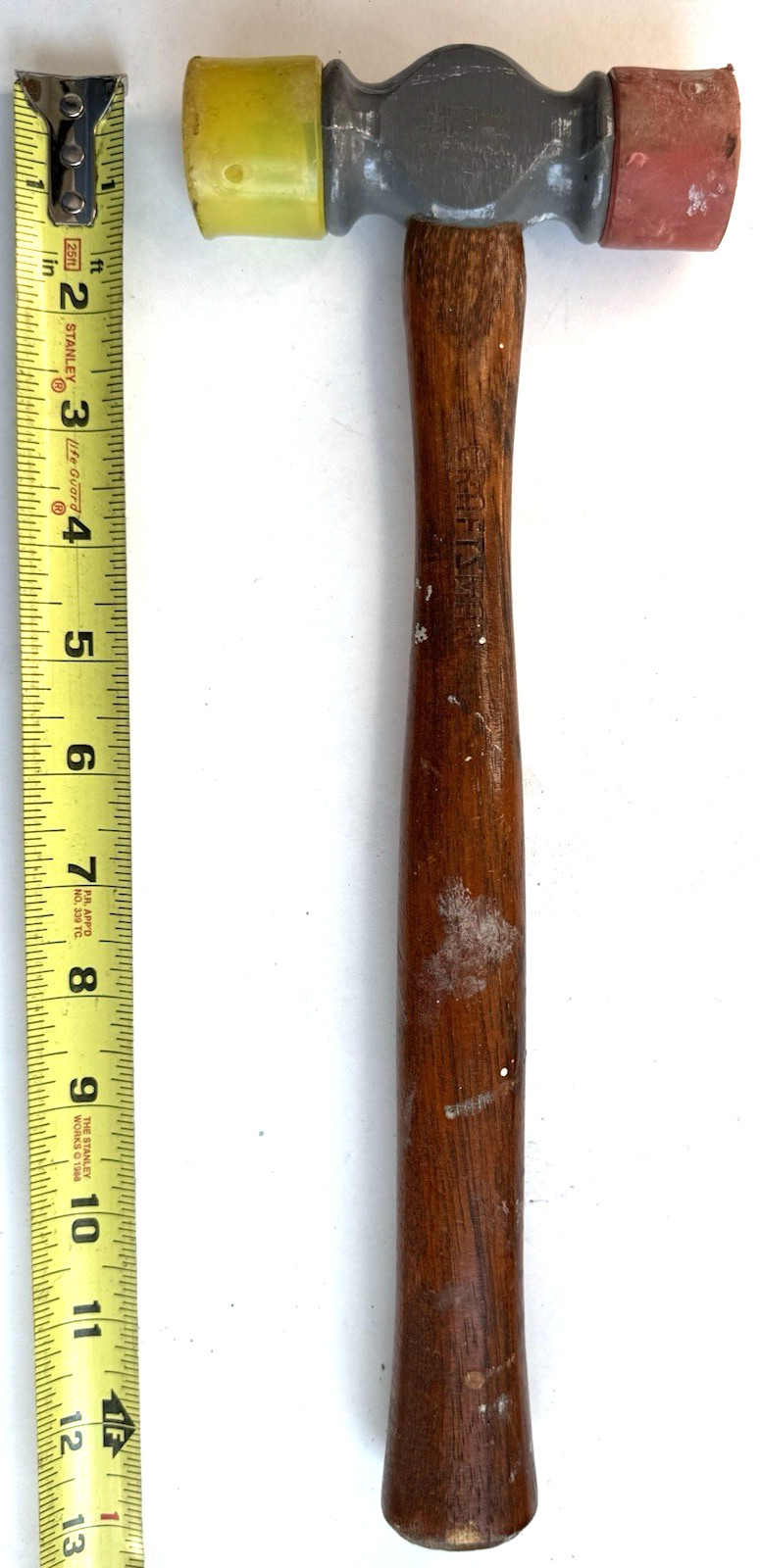 Craftsman USA Soft Face Hammer 12oz Soft / Hard Tip 38292  / Used
