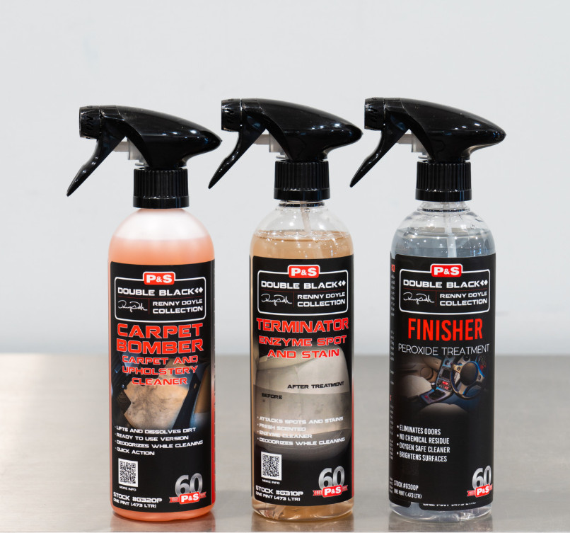 P&S Interior Cleaning Kit | Double Black Carpet Upholstery Cleaners