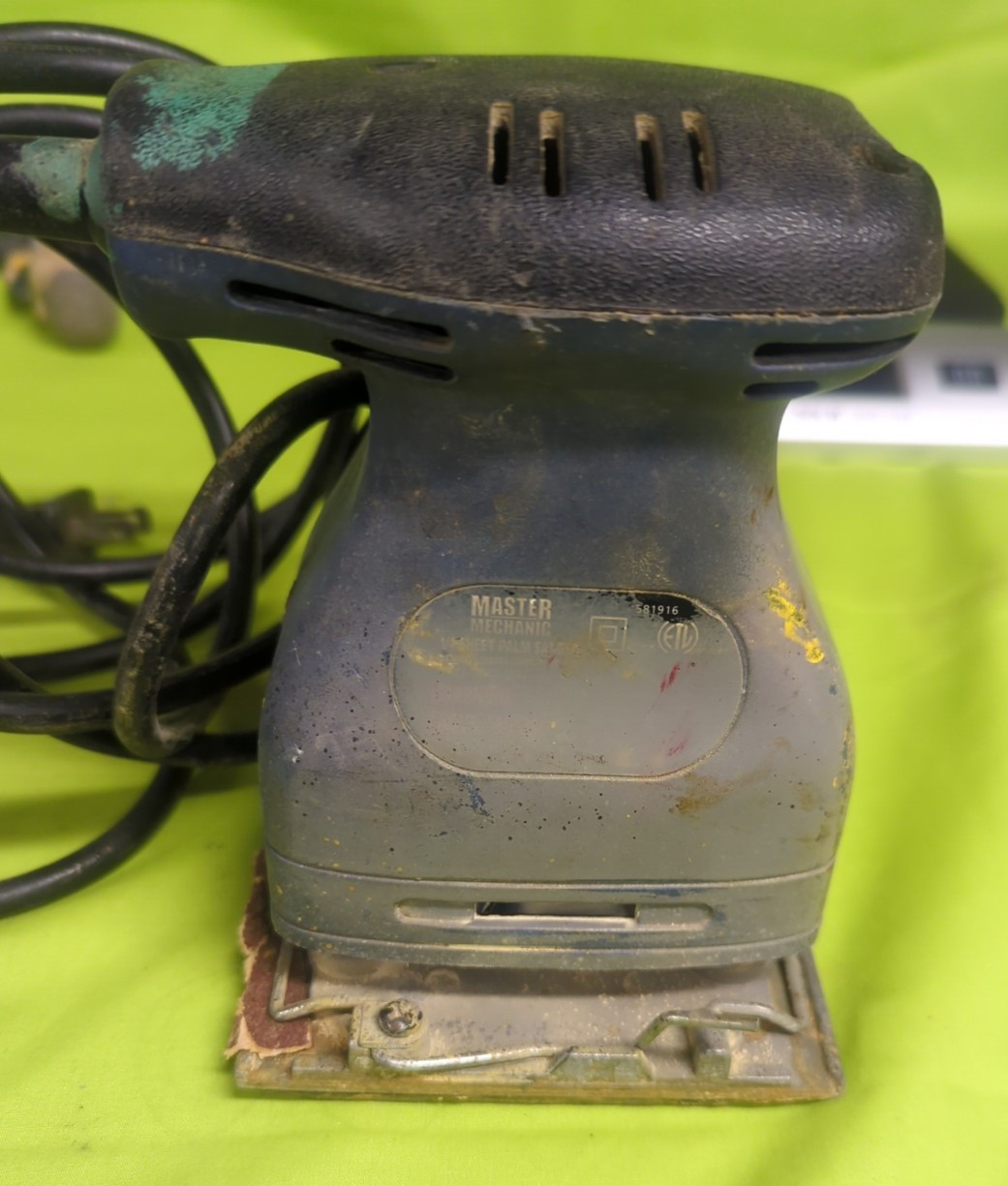 Master Mechanic Palm Grip Sander (TV700) 1/4 Sheet - Tested Works