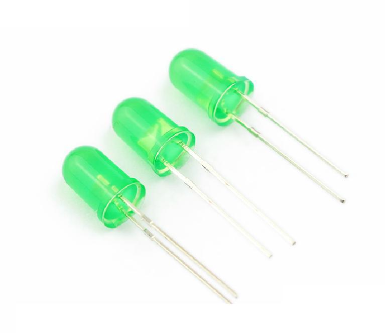 50 Pcs LED DIFFUSED F5 5MM GREEN COLOR GREEN LIGHT Super Bright Bulb Lamp G3