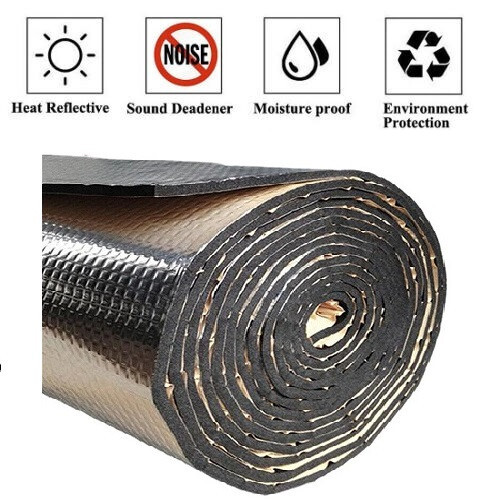 20" X 10' Sound Deadener Heat Shield Insulation Mat Car Firewall Hood Engine Bay