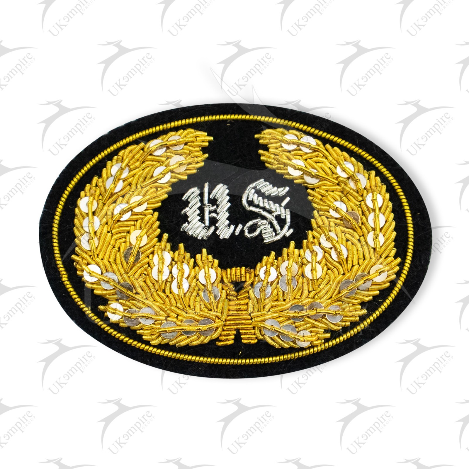 Civil War US Officers Hat Insignia Badge (Large) Gold Bullion Wire