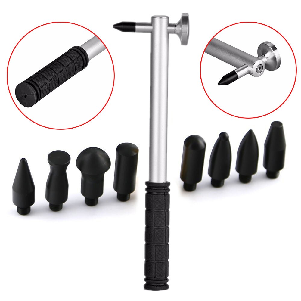 Paintless Dent Removal Tool Dent Removal Tool Dent Removal Hammer with 9 Heads /