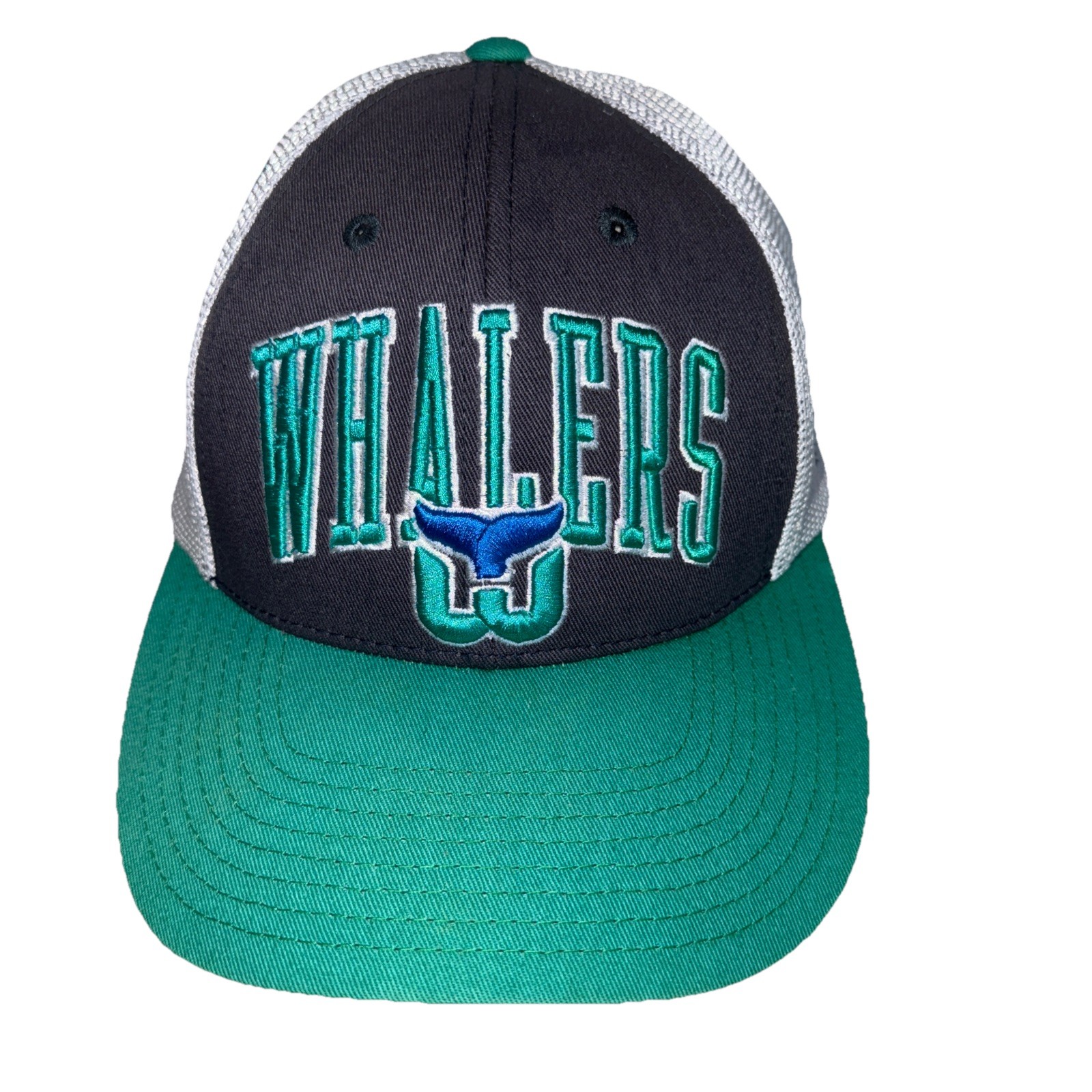 WHALERS w Logo NHL Former Hockey Team Trucker Hat Cap Old Time Hockey Snapback
