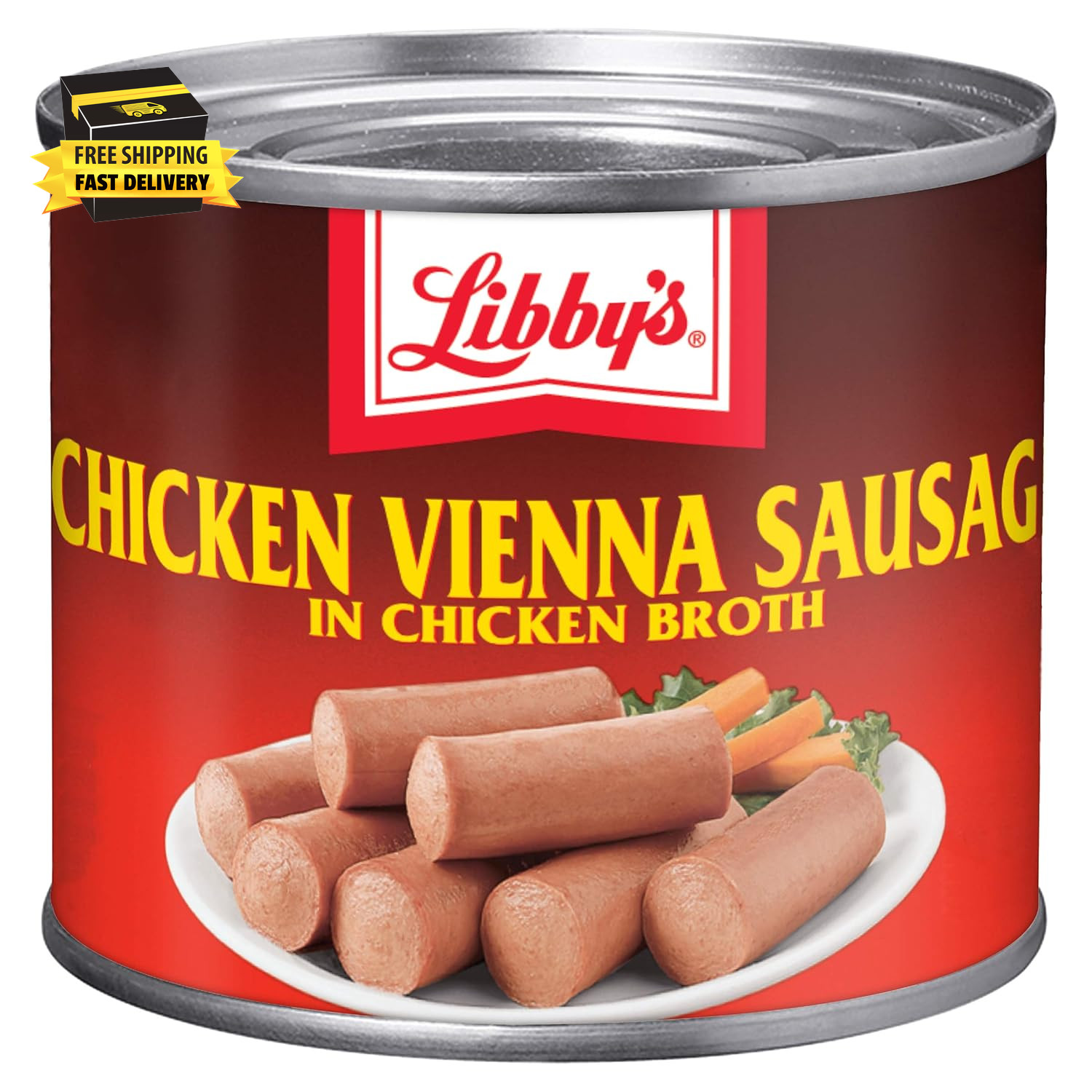 Chicken Vienna Sausage in Chicken Broth, Ready to Eat Canned Sausage, 10G Protei