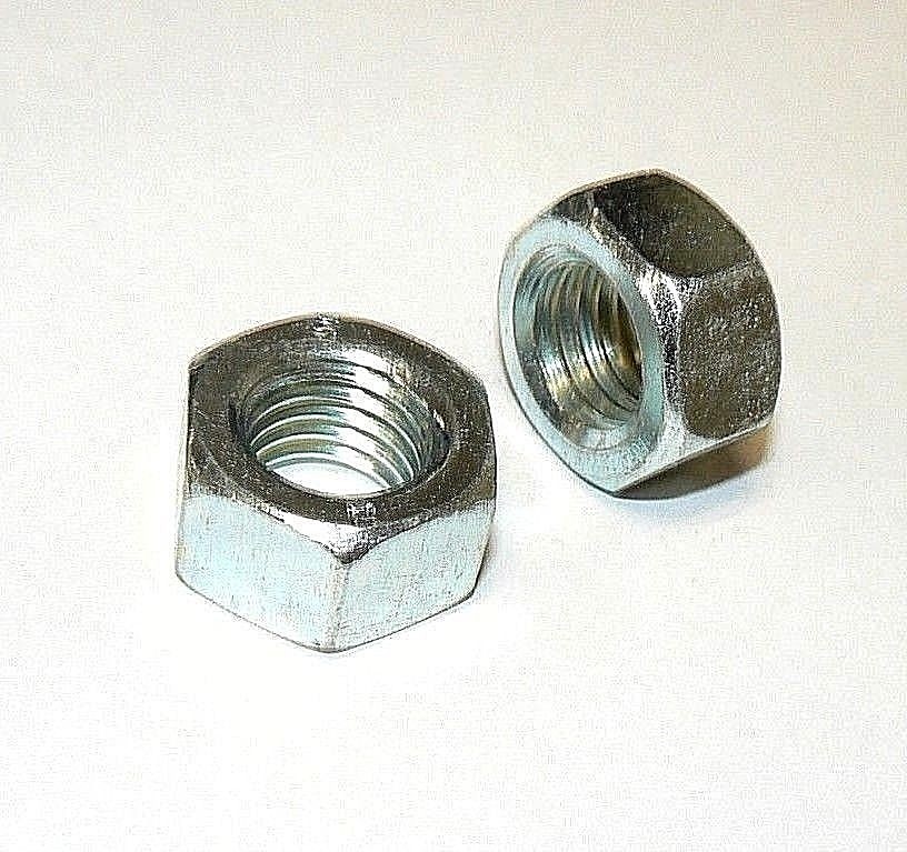 M18 x 2.5 Metric Hex Nuts - Class 8 - Zinc Plated - Lot of 10 Pcs.