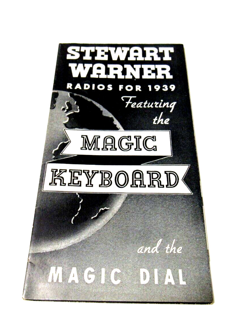Stewart Warner Radios For 1939 Sales Brochure Varsity & Other Unique Models