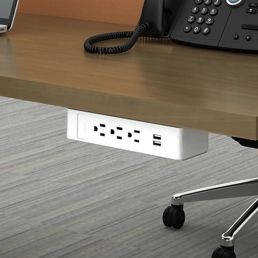POWER CENTER DATA PORT MODULE w/ 3 Electric 2 Data Plugs by DEKKO