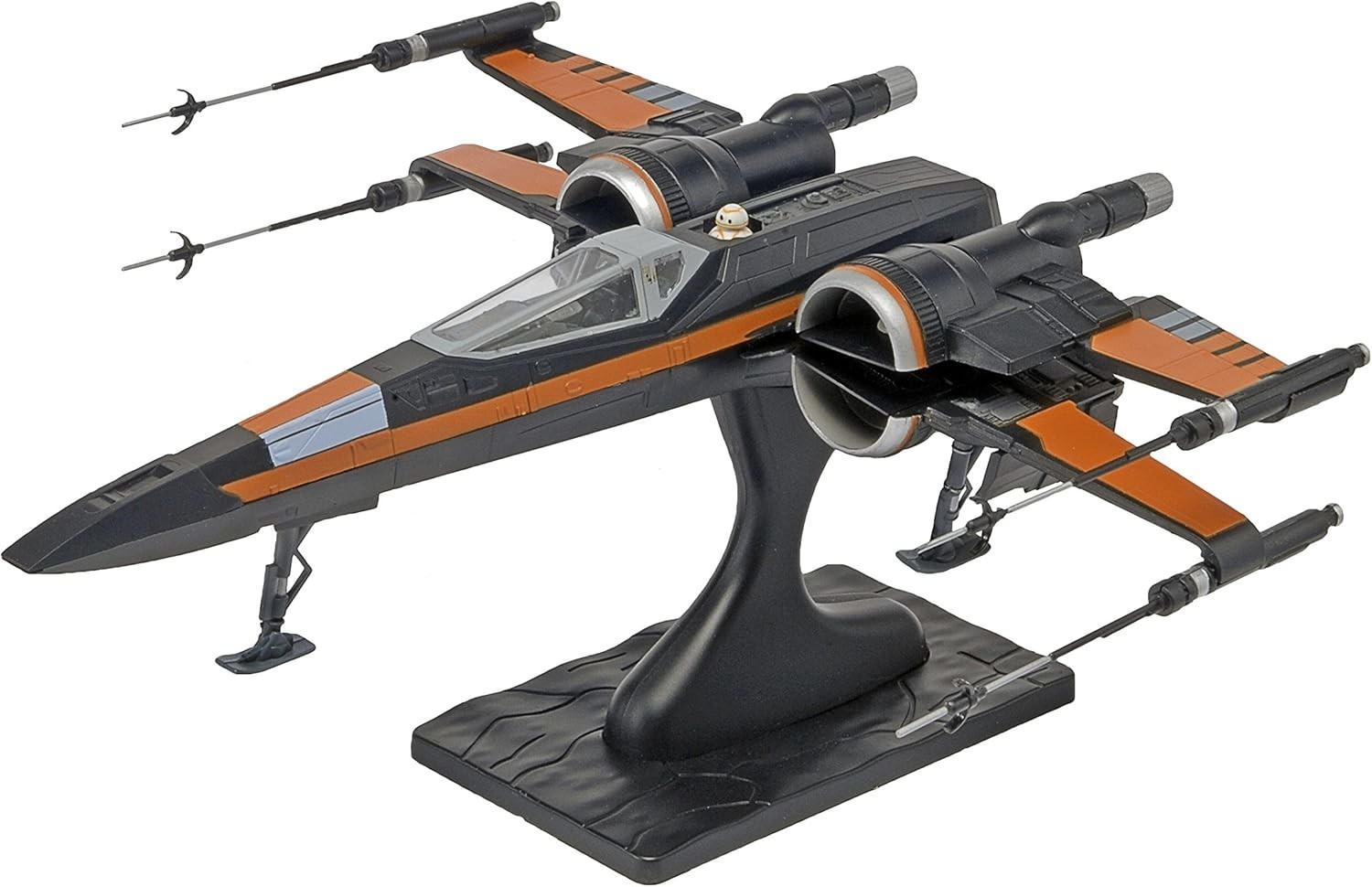 Revell 85-1671 1:78 Star Wars Poe's Boosted X-wing Fighter Model Kit With Sound