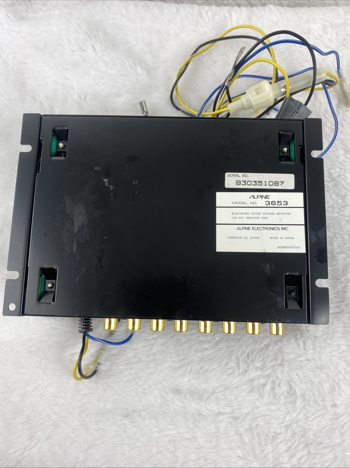 ALPINE 3653 electronic active dividing network working old school JDM Untested