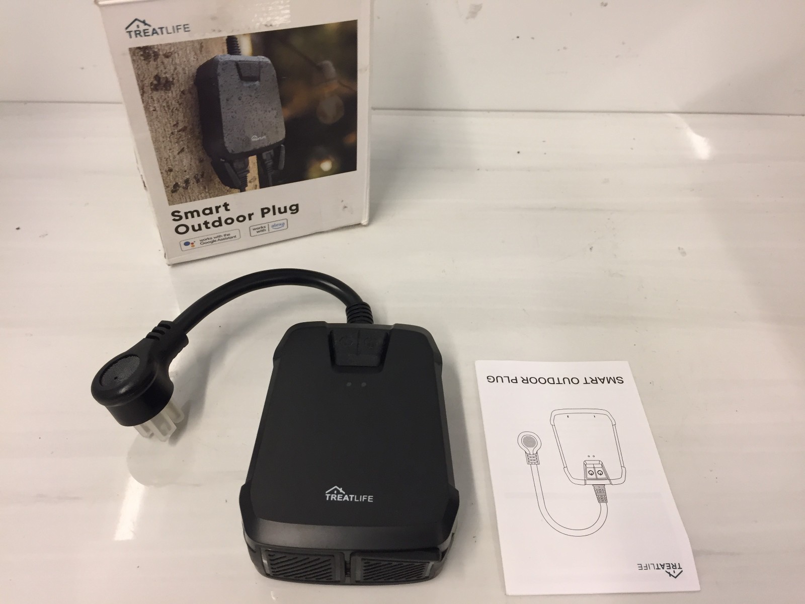 Treatlife SK30 Smart Outdoor Plug Wi-Fi Dual Outlet Alexa Google Assistant