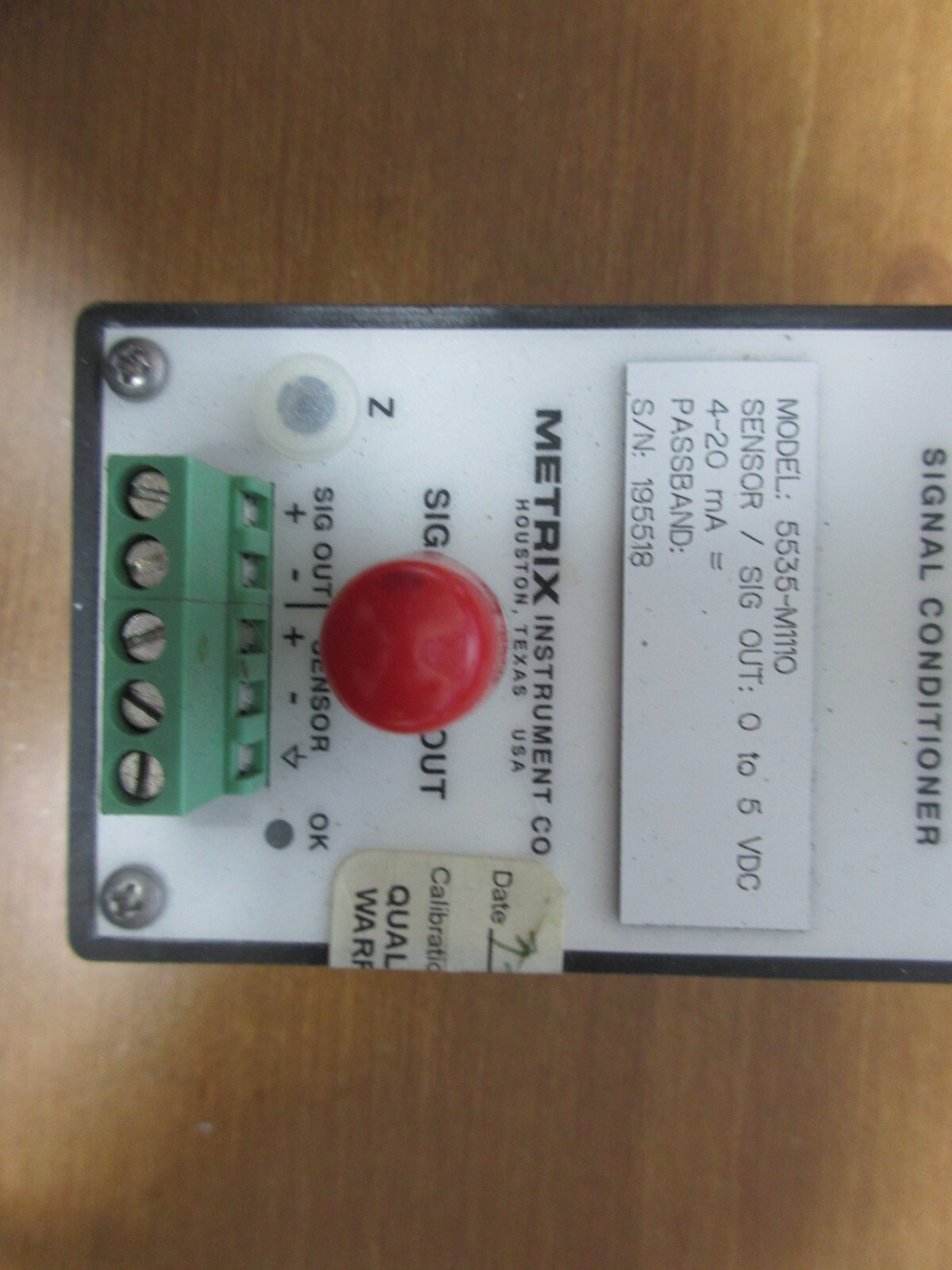 Metrix 5535-M1110 Signal Conditioner