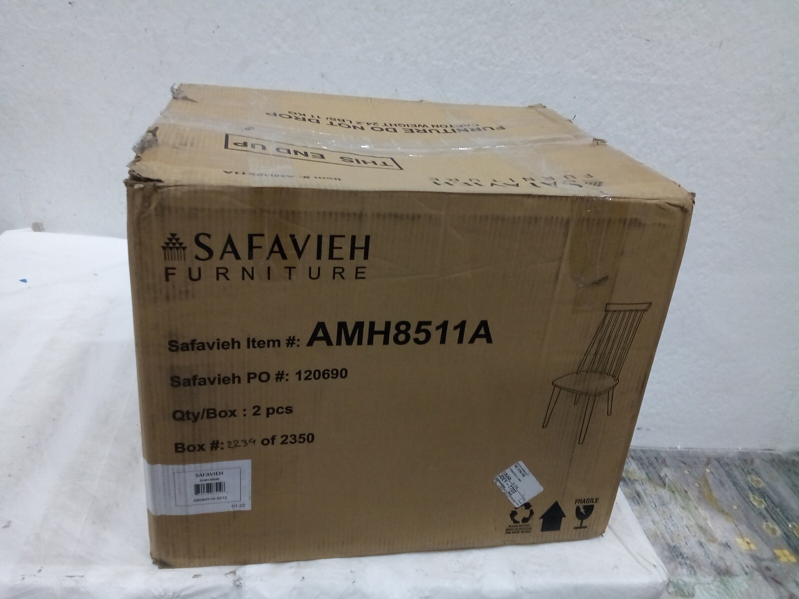 Safavieh Burris Side Chair, Reduced Price 2172714308 AMH8511A-SET2