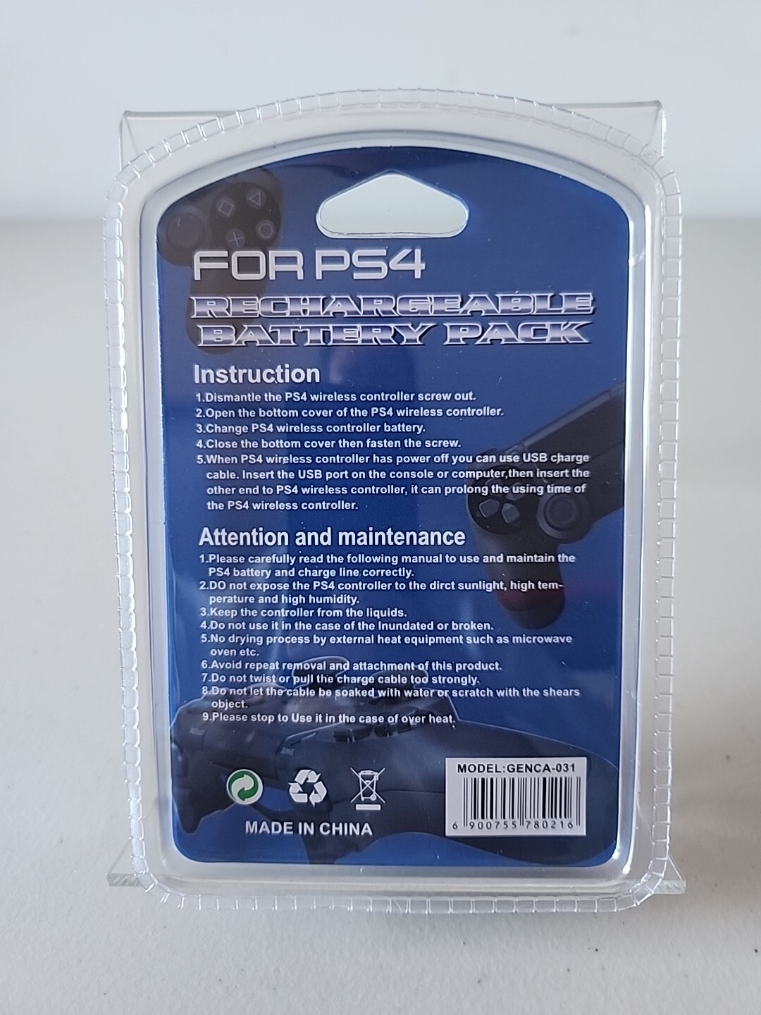 PlayStation 4 - PS4 - Controller Rechargeable Battery Pack - 2000maH - Brand New