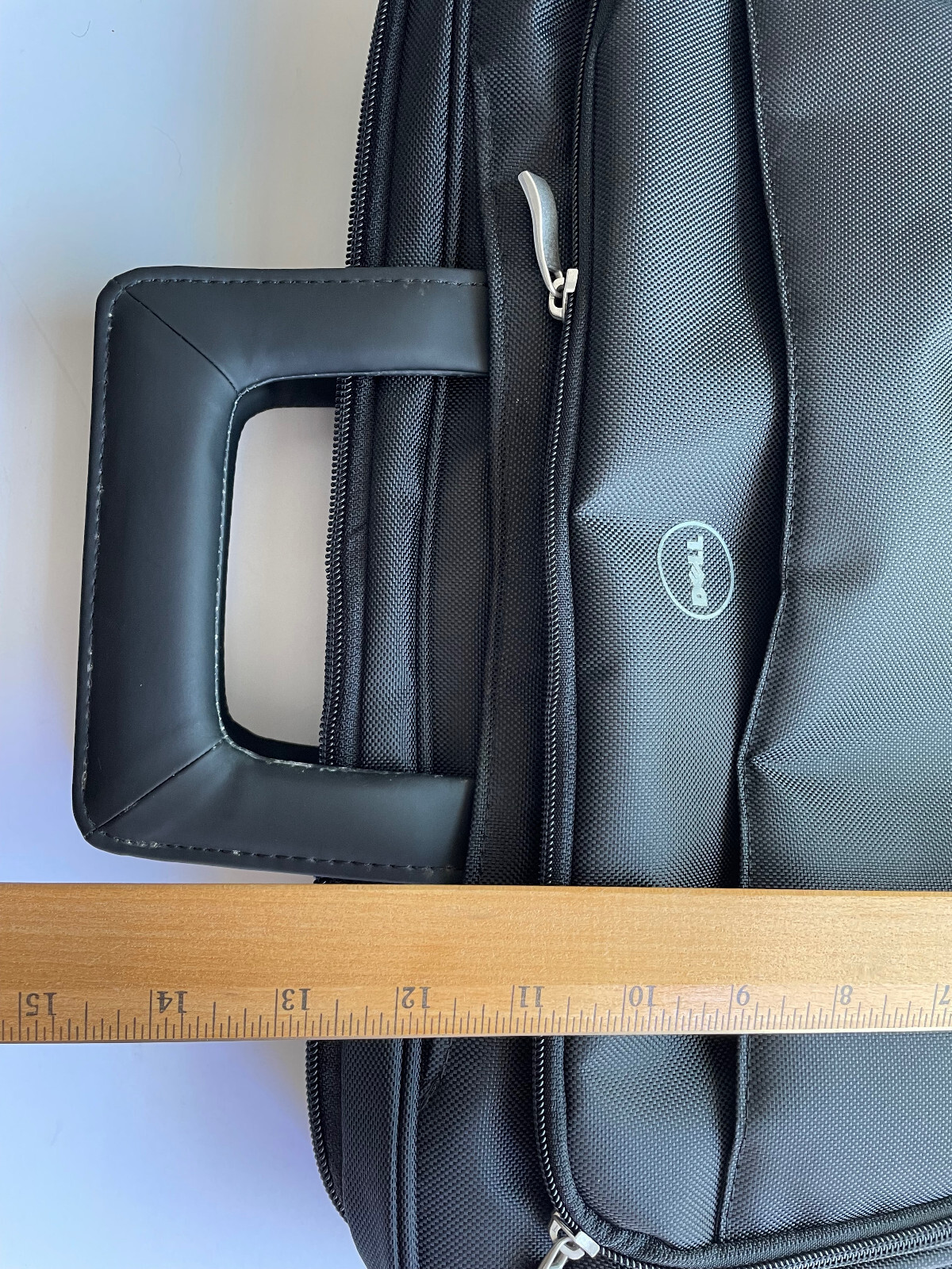 Original Dell Computer Carrying Case Briefcase for 15” Laptop Black W/ Strap Zip
