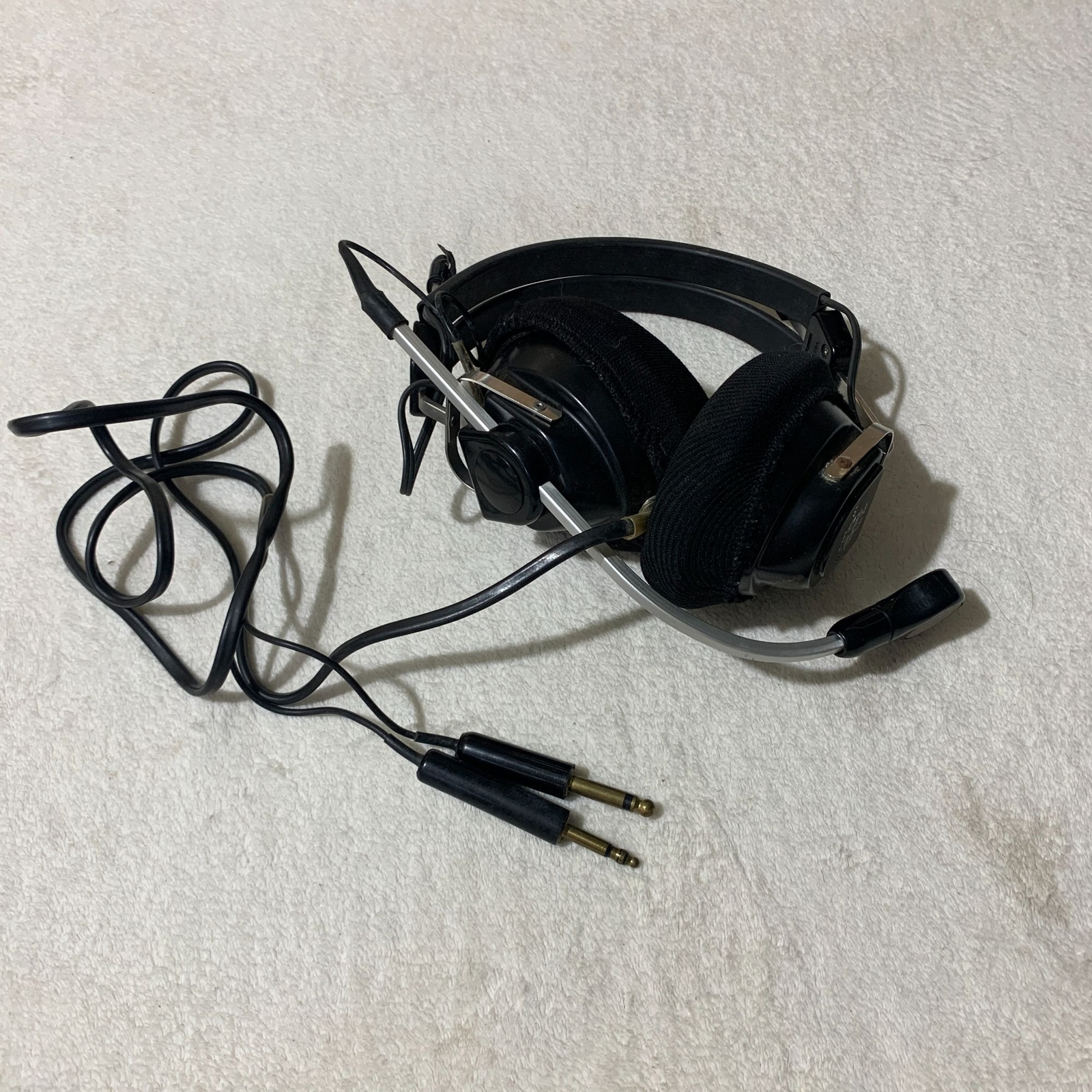 Vintage Telex ARB-1400 Aviation Headset Aircraft Headphones Good Condition