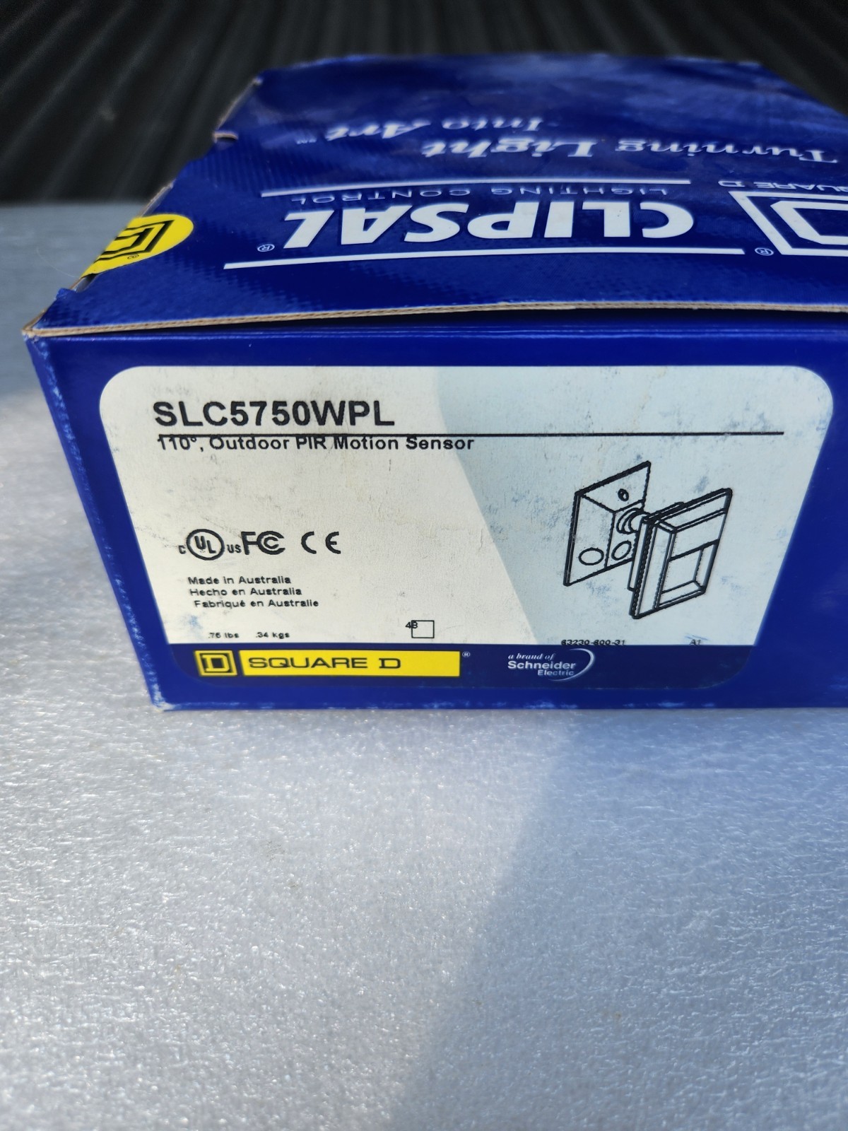 Square D Clipsal SLC5750WPL Outdoor PIR Motion Detector 110°