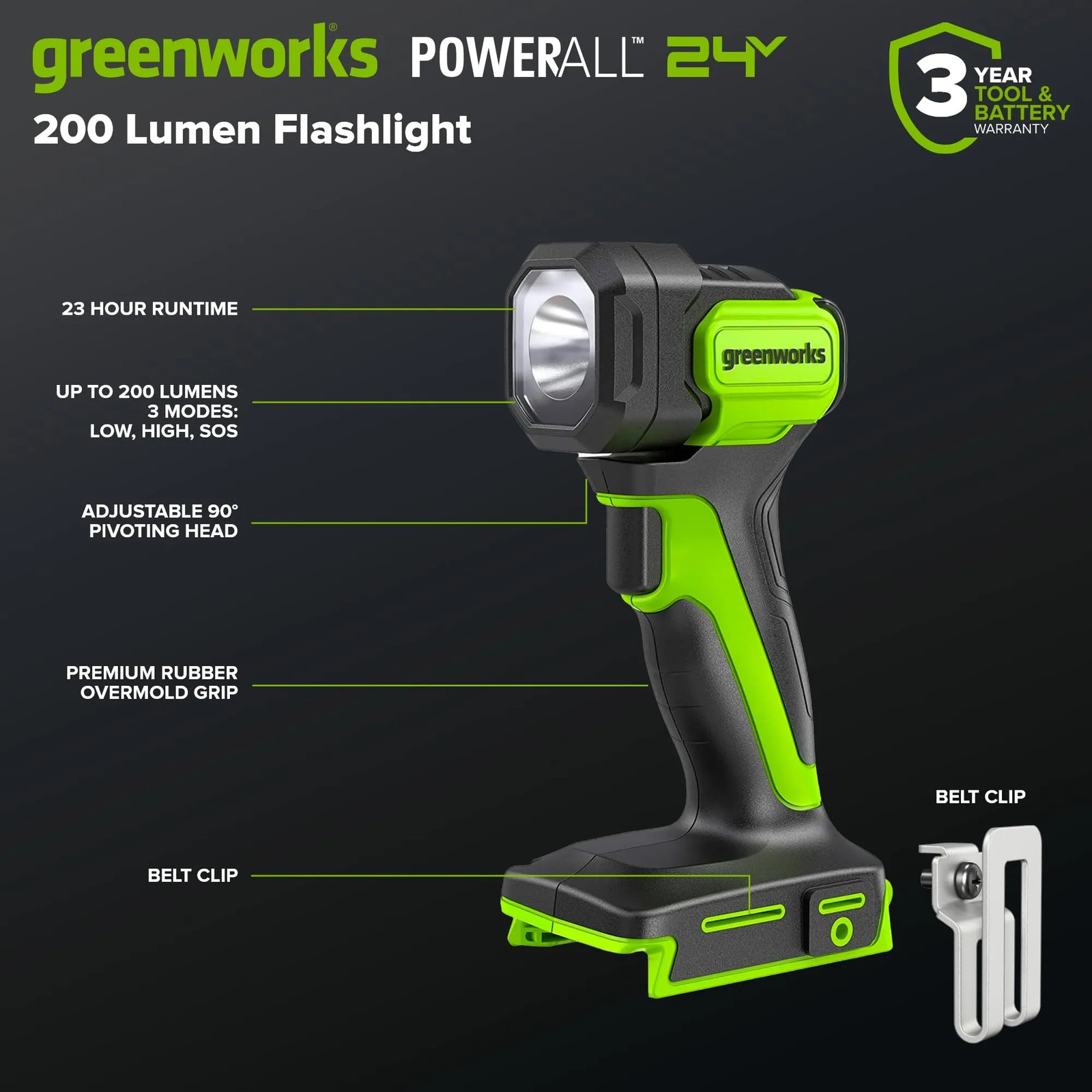 Greenworks CK361 Drill Impact Driver Circular Reciprocating Saw Multi-Tool