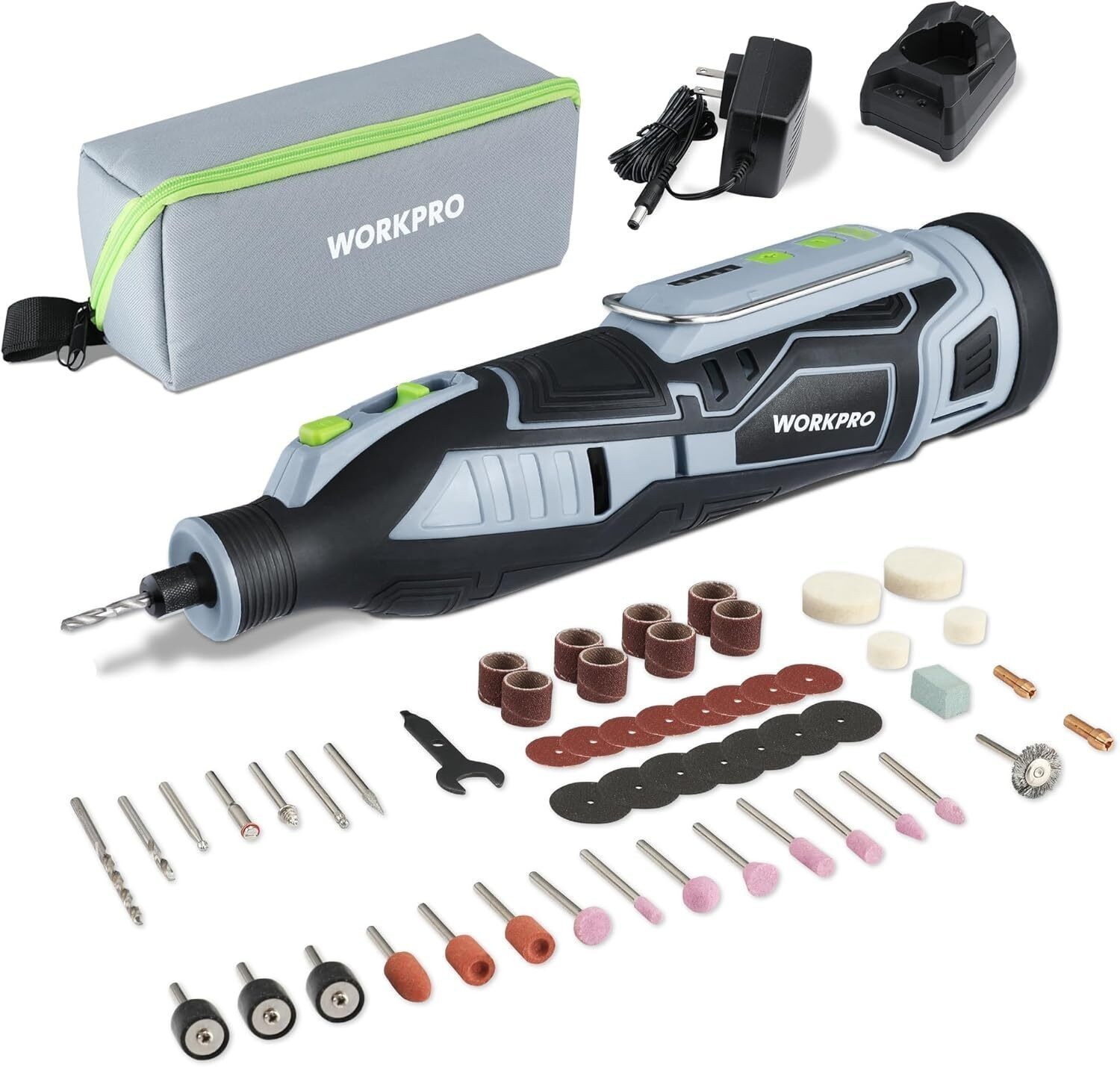 12 Volts Cordless Rotary Tool Kit 5 Variable Speeds Battery Powered for DIY NEW