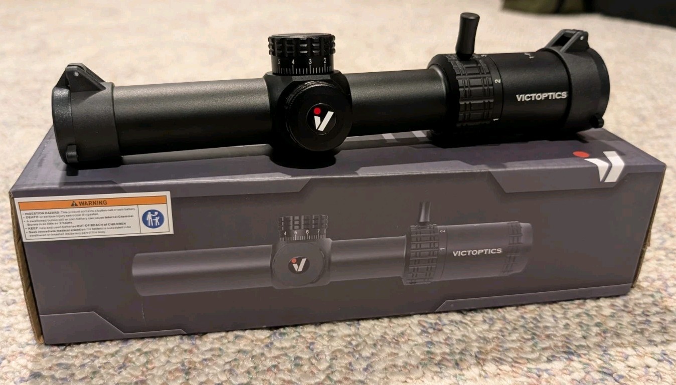 VICTOPTICS S6 1-6x24i Fiber SFP LPVO Scope  VIS-F1 Fiber Optic Reticle