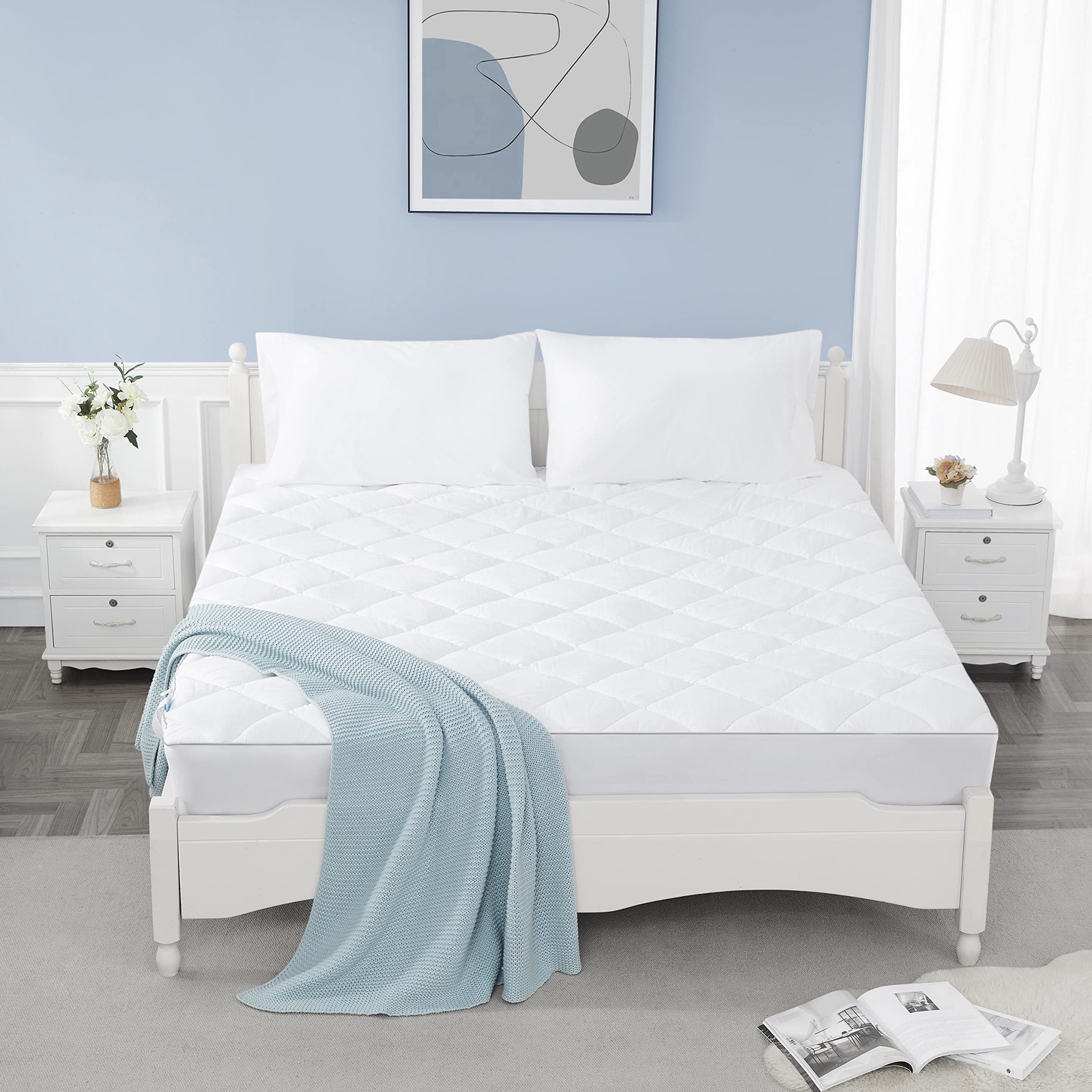 Sunflower California King Mattress Pad, King, Thick Version