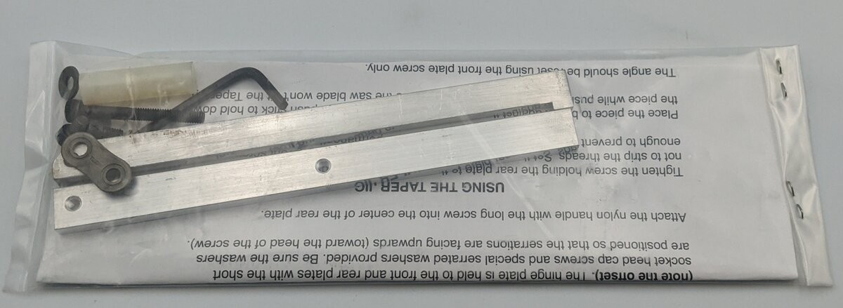 Micro-Mark 80605 Taper Jig