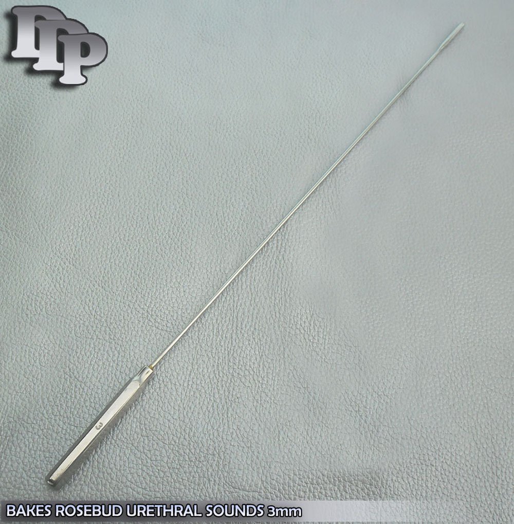 Two Pcs Bakes Rosebud Urethral Sounds 3MM & 4MM