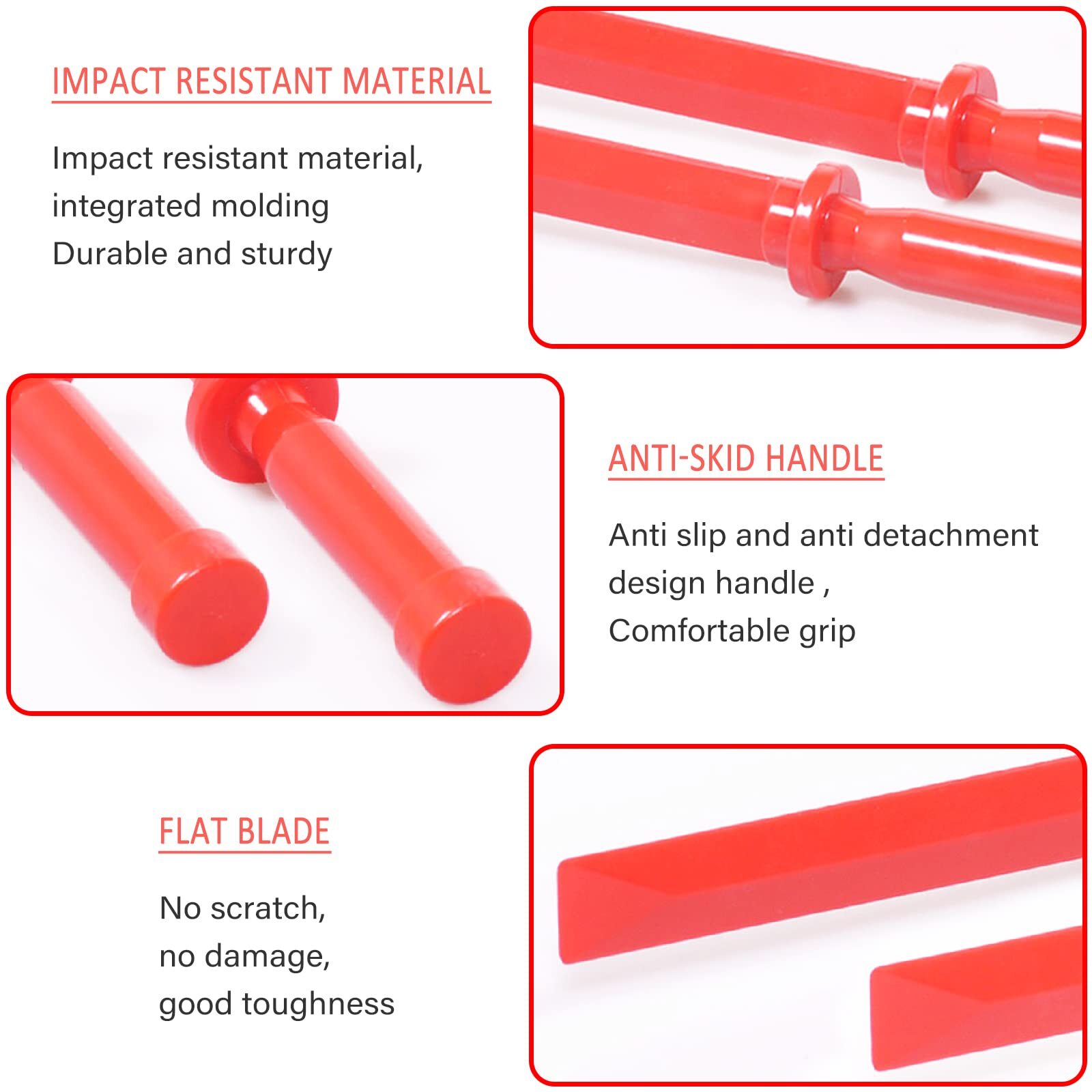5 Pieces Curved Car Door Window Wedge and Plastic Chisel ScraperPaintless Den...