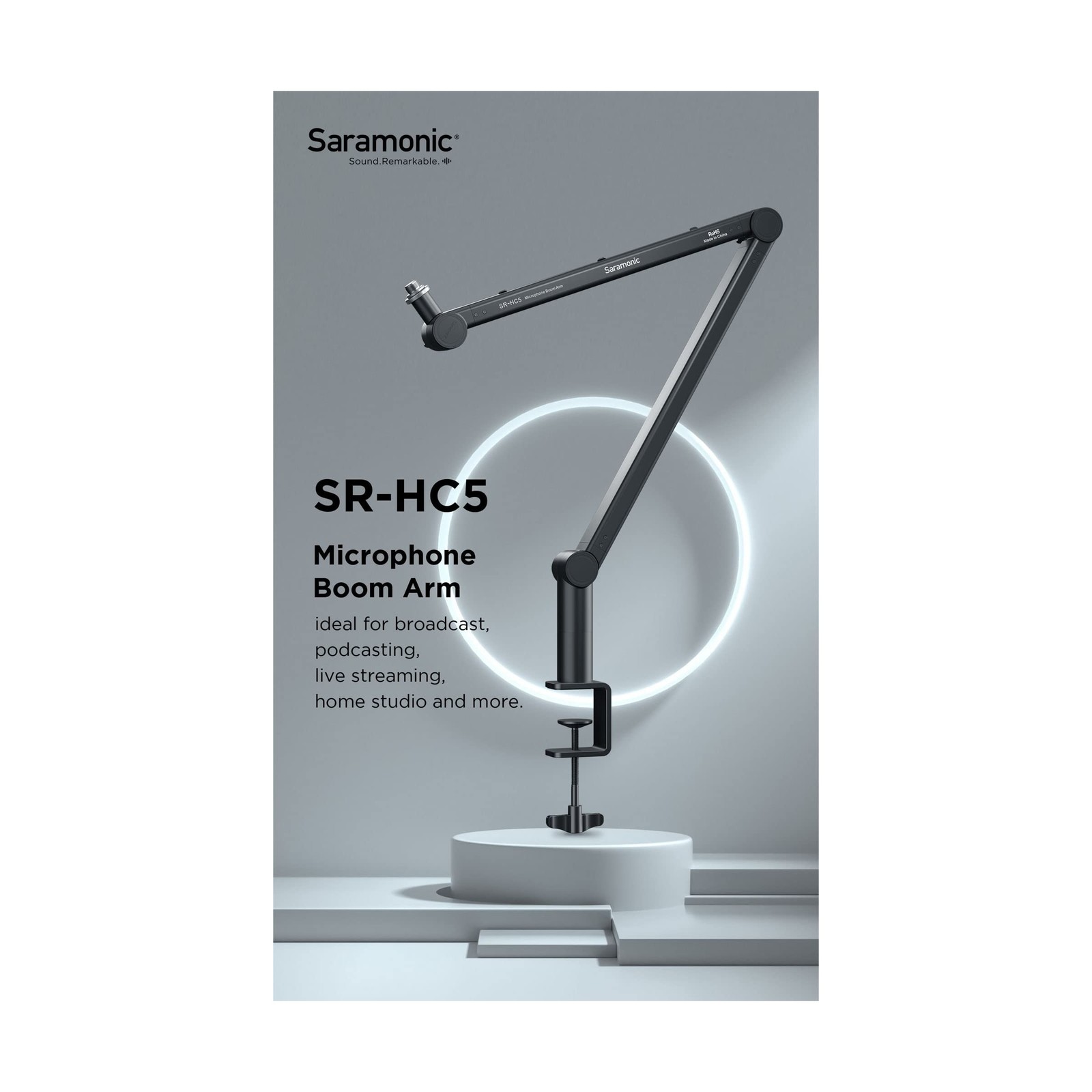 Saramonic SR-HC5 | Premium Two-Section Broadcast Studio Microphone Suspension...