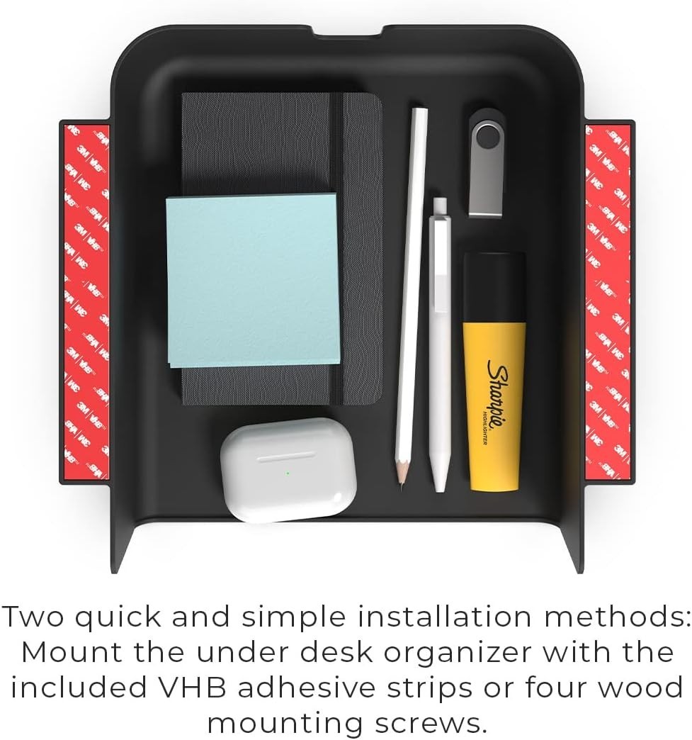 Under Desk Storage Shelf, Drawer Organizer for Office, Workstations, Tables, ...