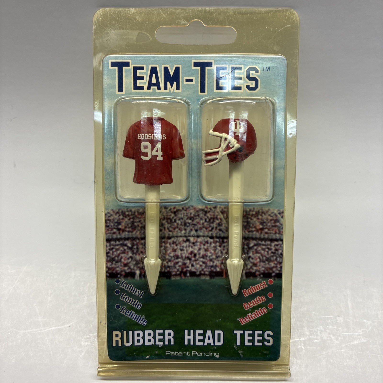 Indiana HOOSIERS Golf Pro Rubber Head TEAM-TEES / IU Football NCAA FREE SHIP