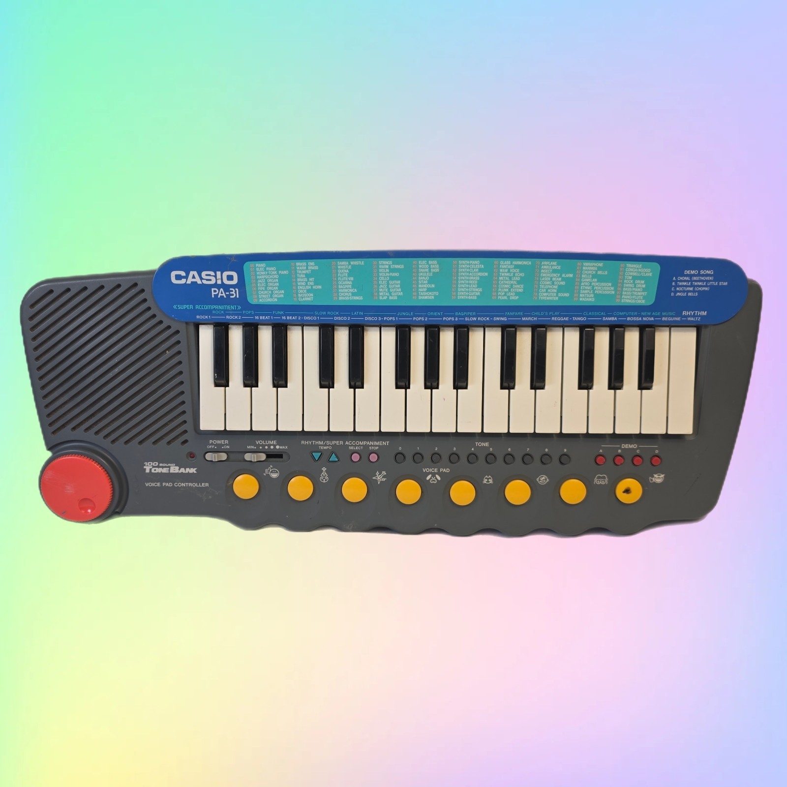 Vintage Casio PA-31 KEYBOARD FOR PARTS OR REPAIR