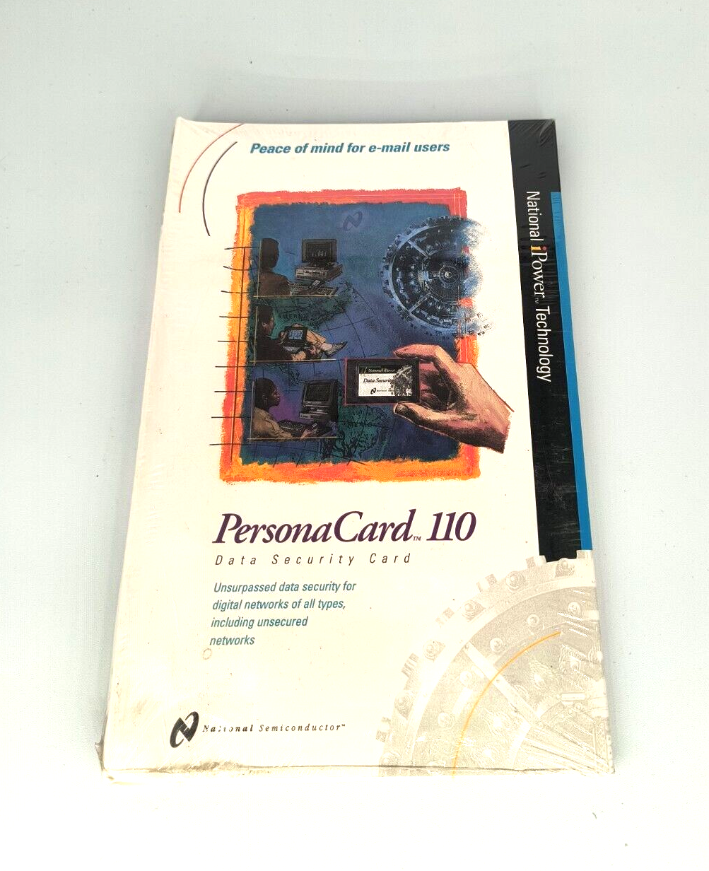 NATIONAL SEMICONDUCTOR PERSONACARD 110 PCMCIA DATA SECURITY ENCRYPTION RM4-B8