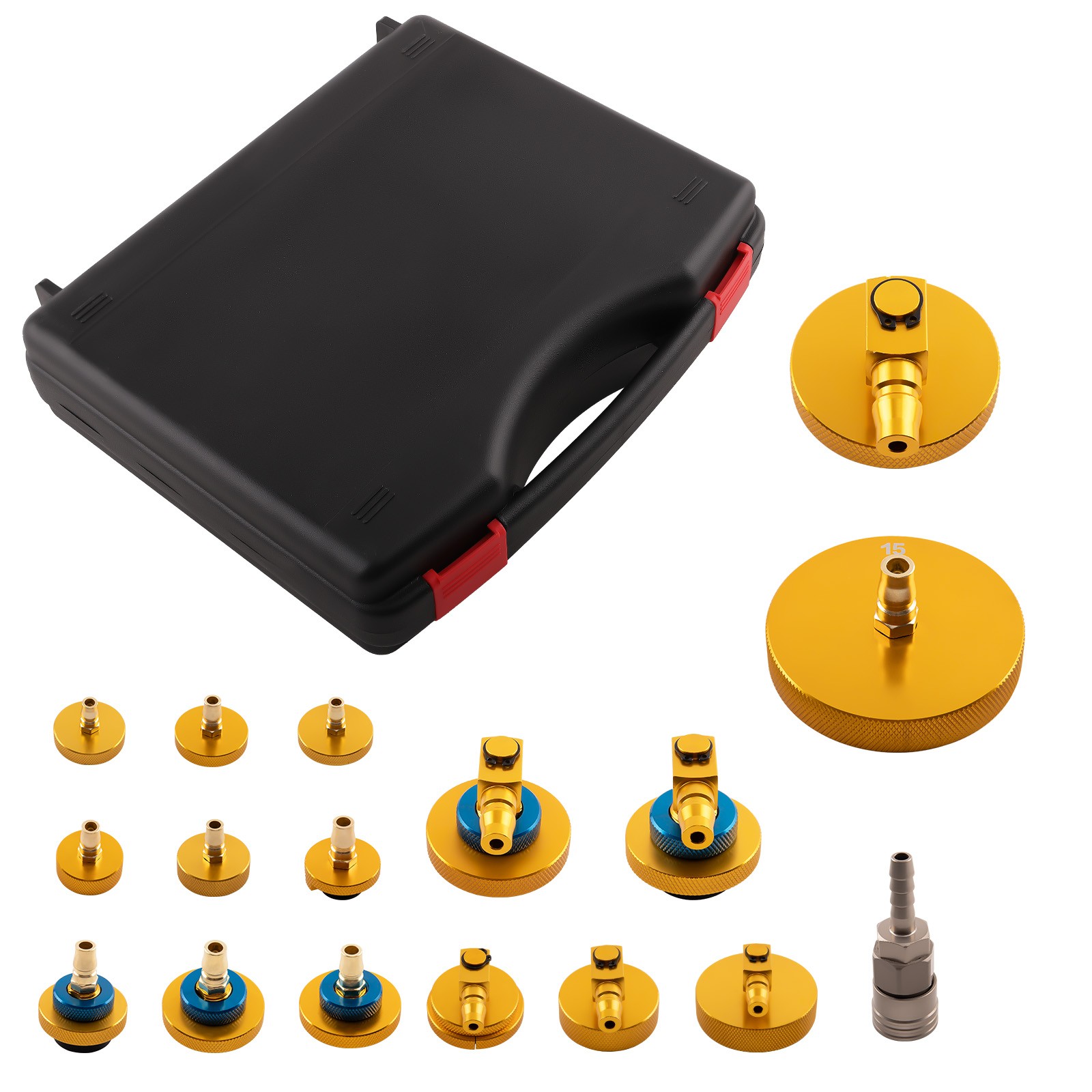 Master Cylinder Adapter Set Brake Fluid Bleeding Tool Brake Bleeder Adapter Kit